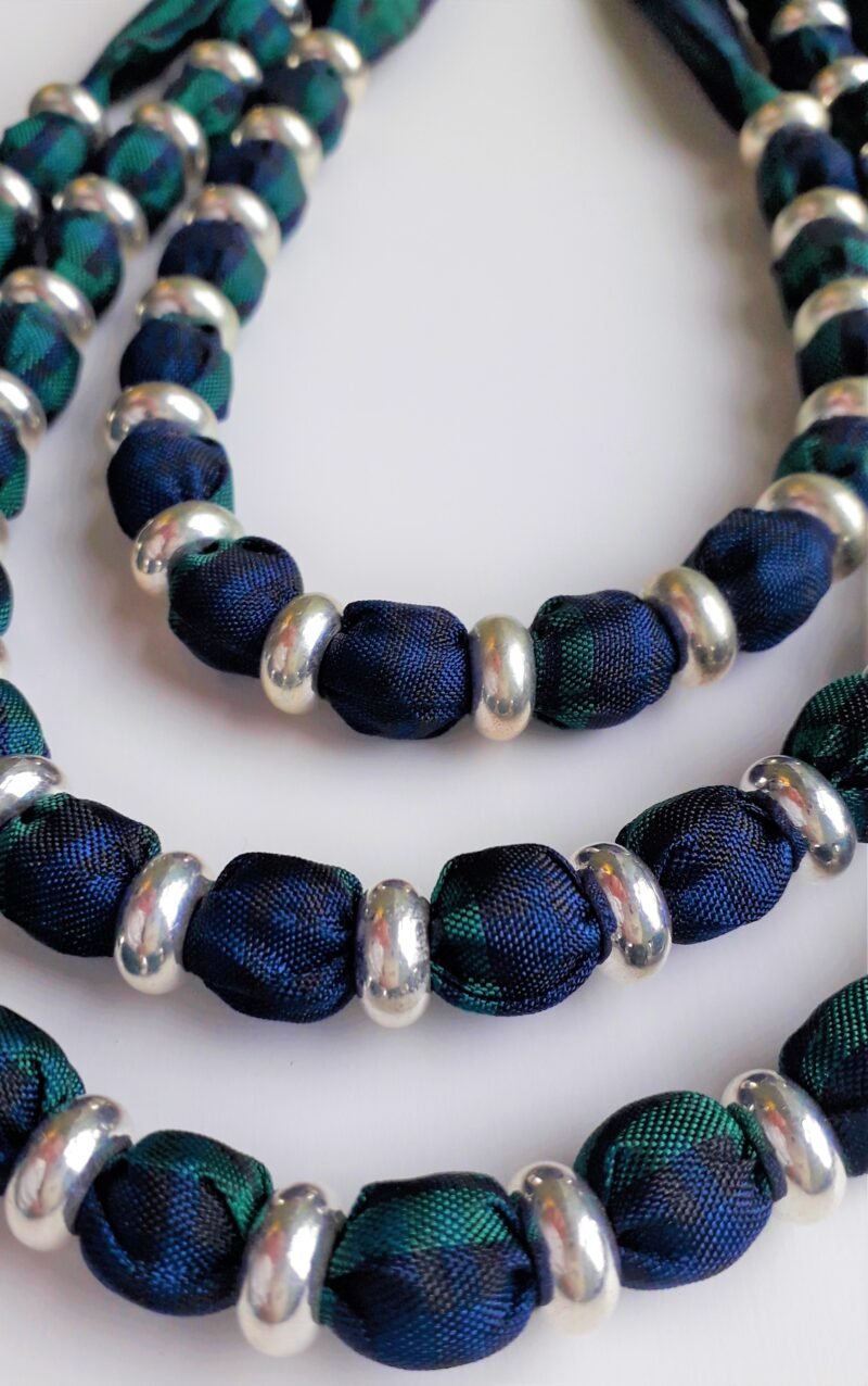Black Watch Tartan Bracelet & Necklace Set