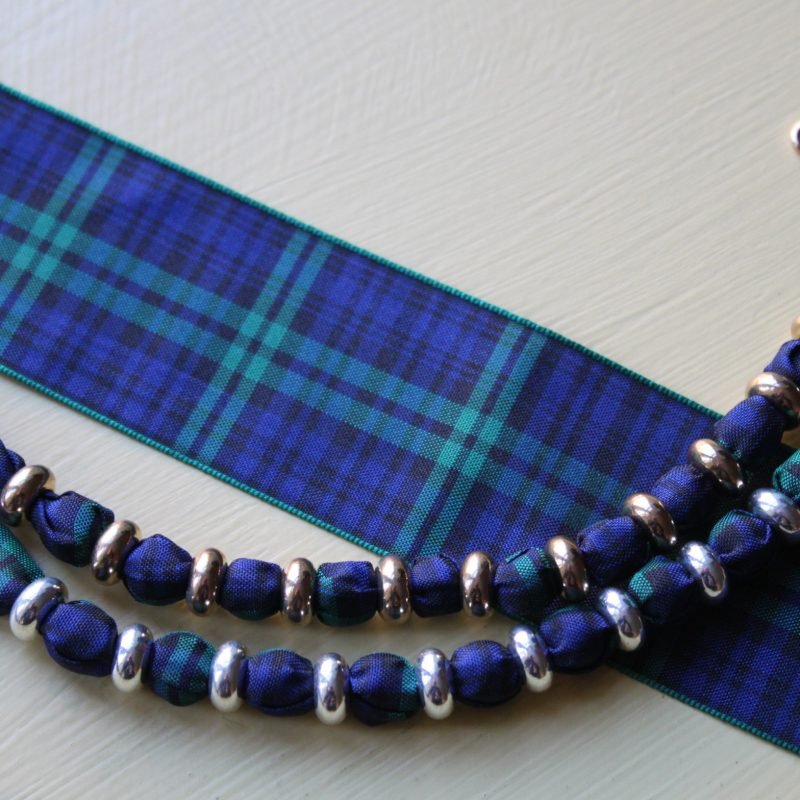 Black Watch Tartan Bracelet Blue, green and black plaid 2