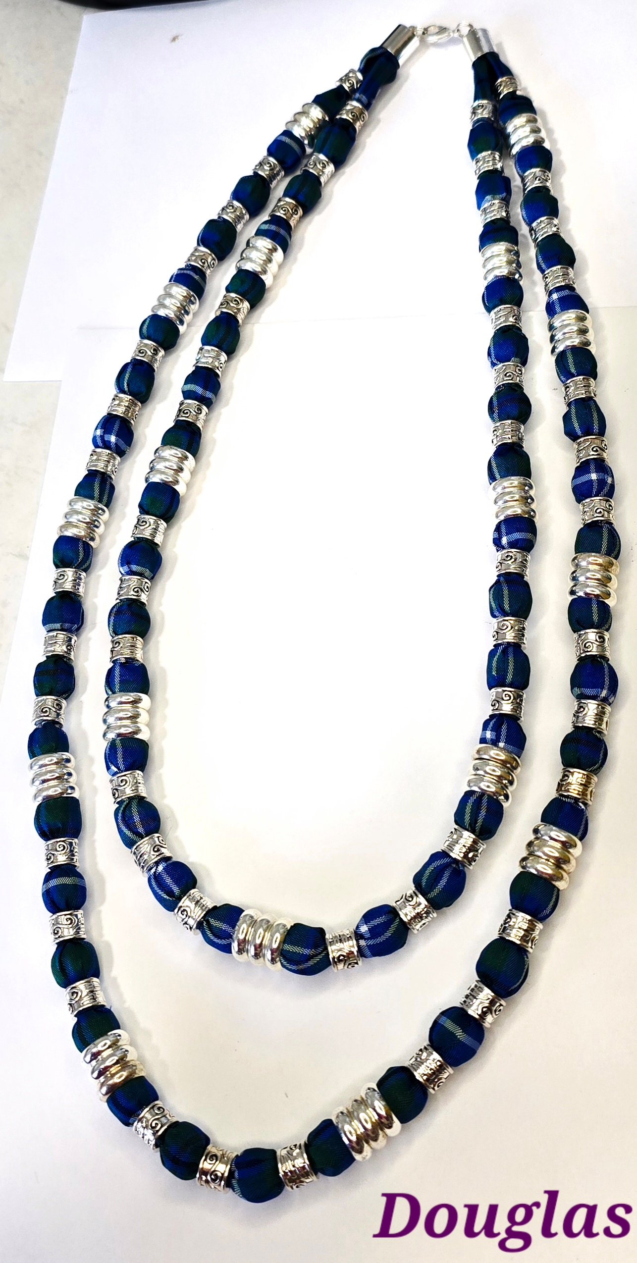 Tartan Celtic Tribal Influenced Necklace