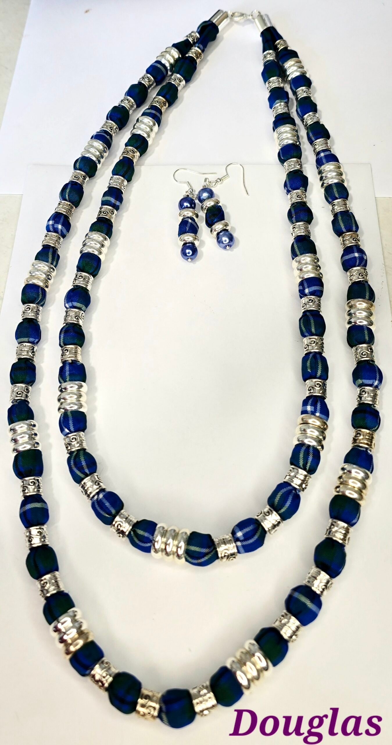 Tartan Celtic Tribal Influenced Necklace