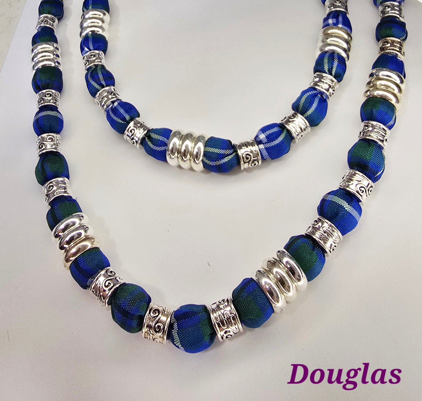 Tartan Celtic Tribal Influenced Necklace
