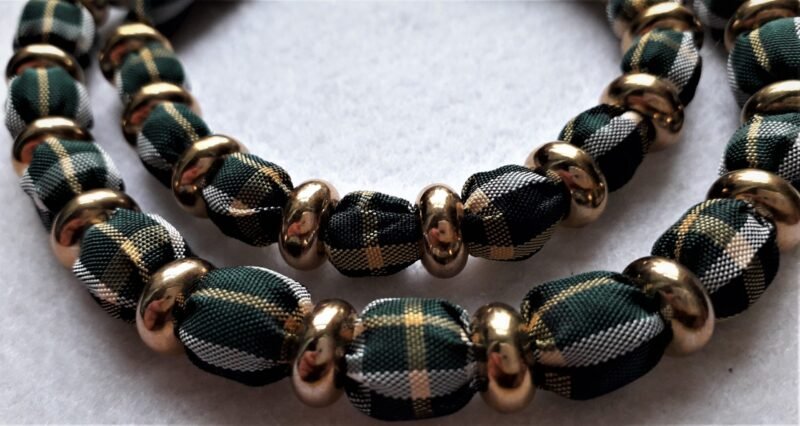 Irish National Tartan Bracelet & Necklace Set