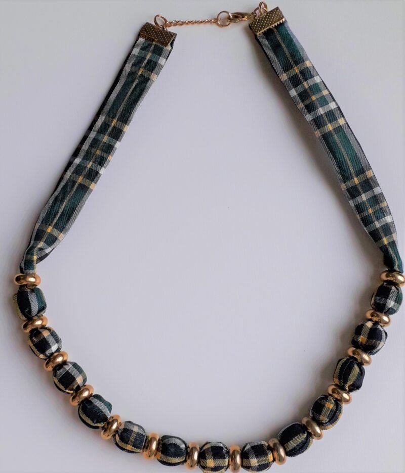 Irish National Tartan Bracelet & Necklace Set