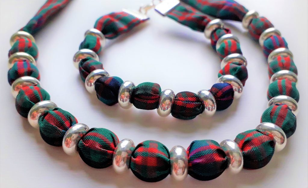 MacDonald Tartan Bracelet & Necklace Set