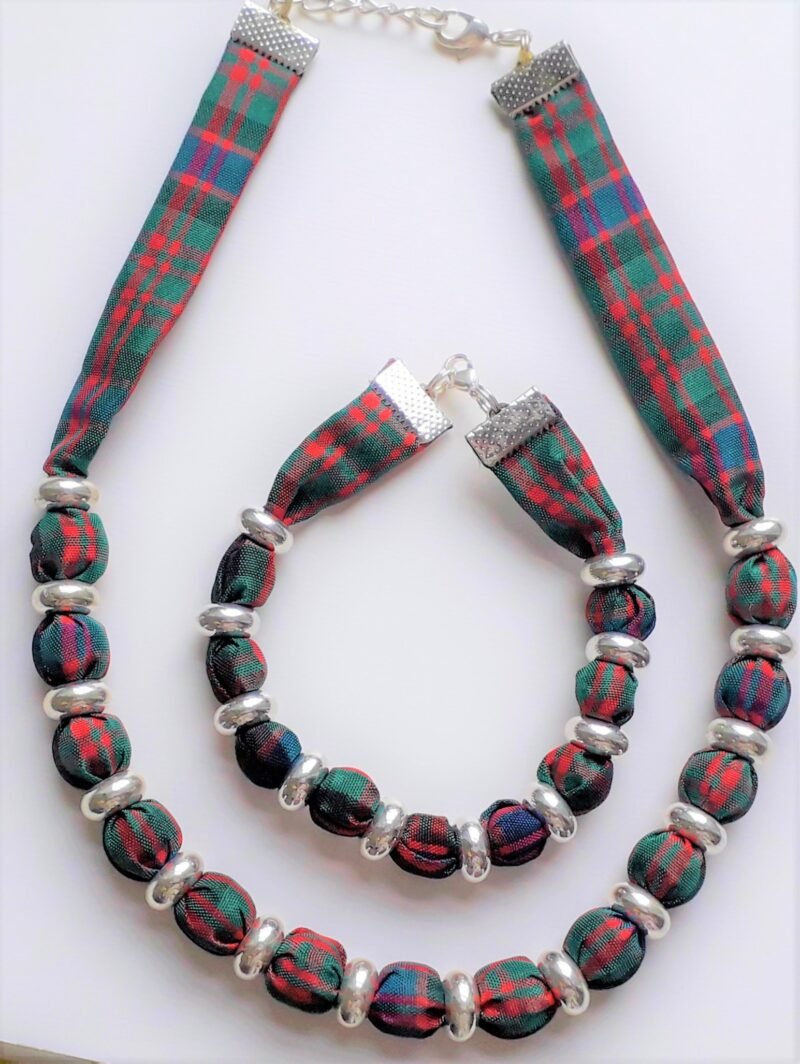 MacDonald Tartan Bracelet & Necklace Set