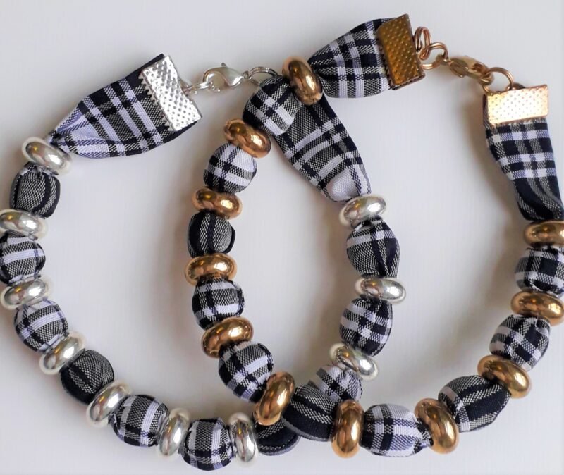 Menzies Tartan Necklace & Bracelet Set