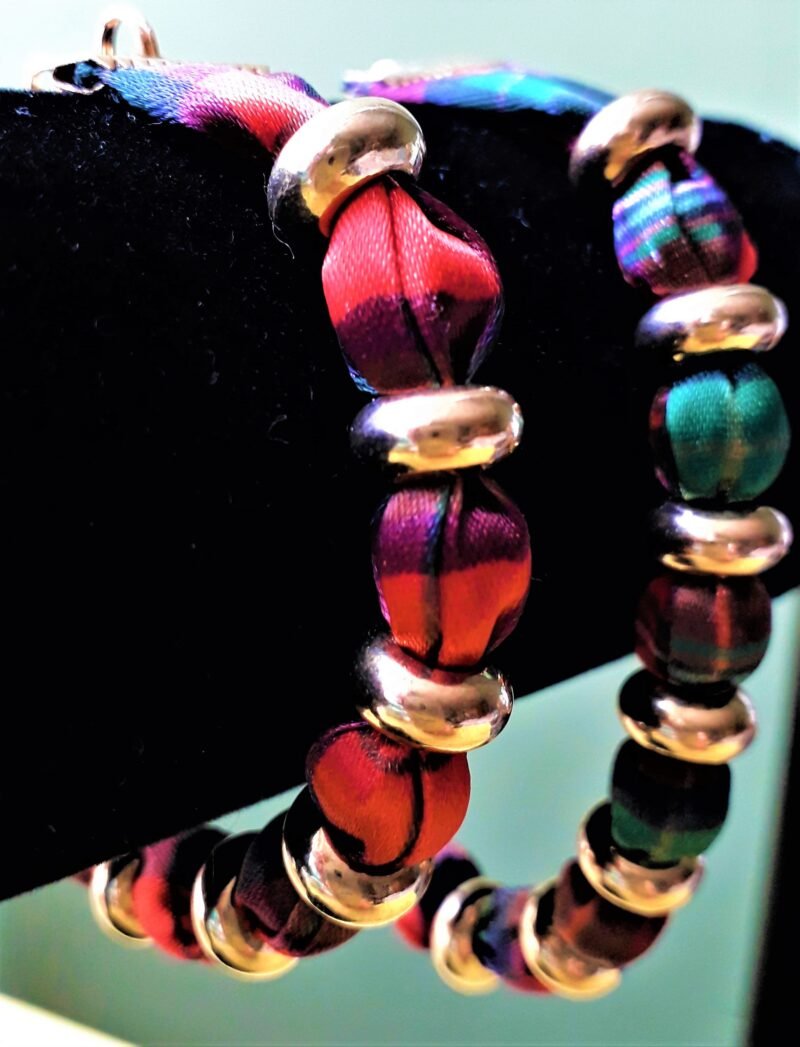 Boyd Modern Tartan Glossy Finish Bracelet & Necklace Set