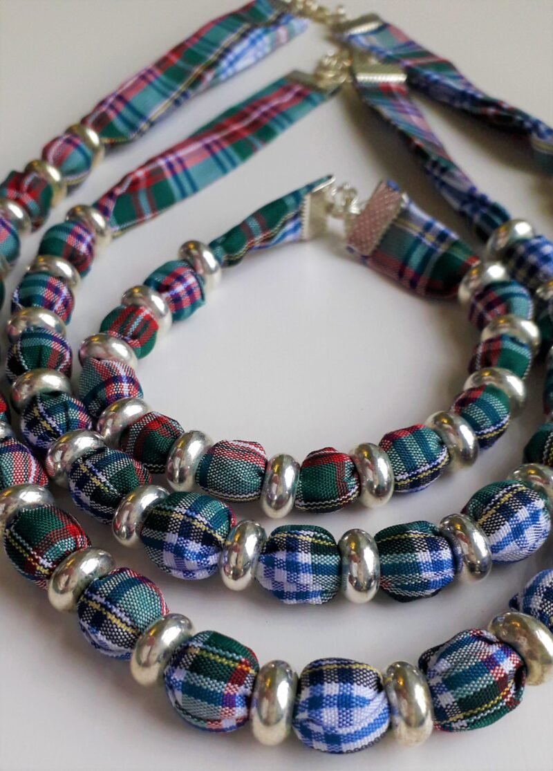 Royal Stewart Dress Tartan Necklace & Bracelet Set