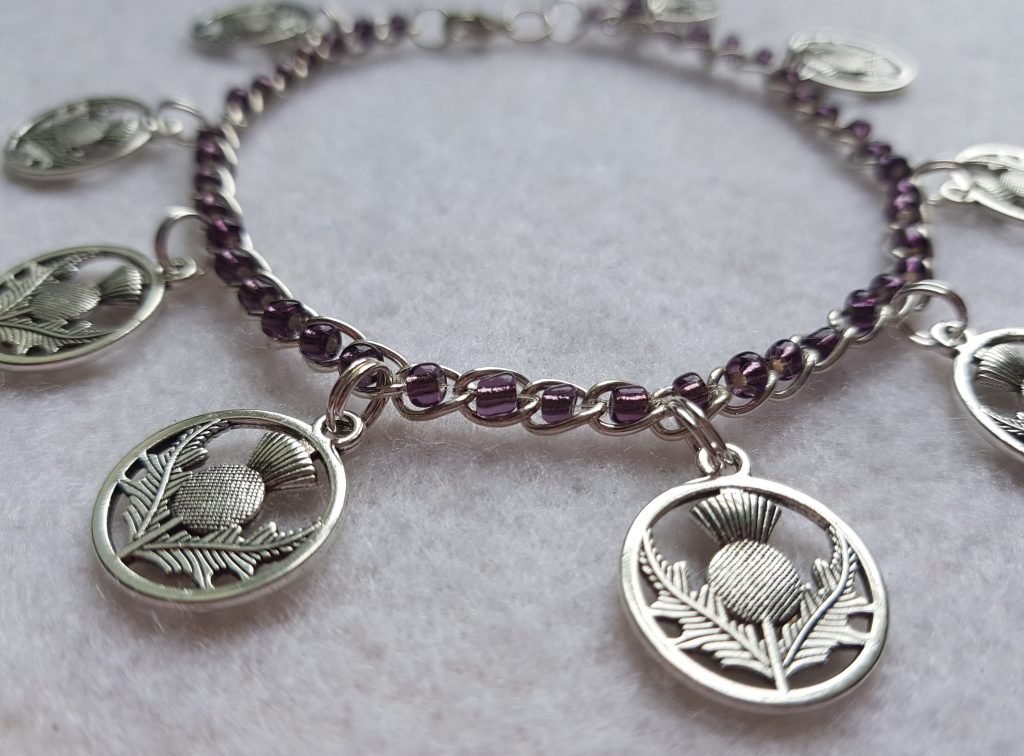 Thistle Charm Bracelet