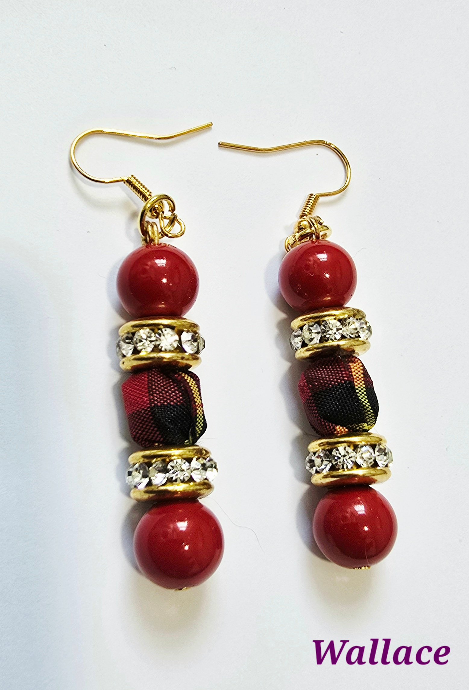 Tartan Drop Earrings