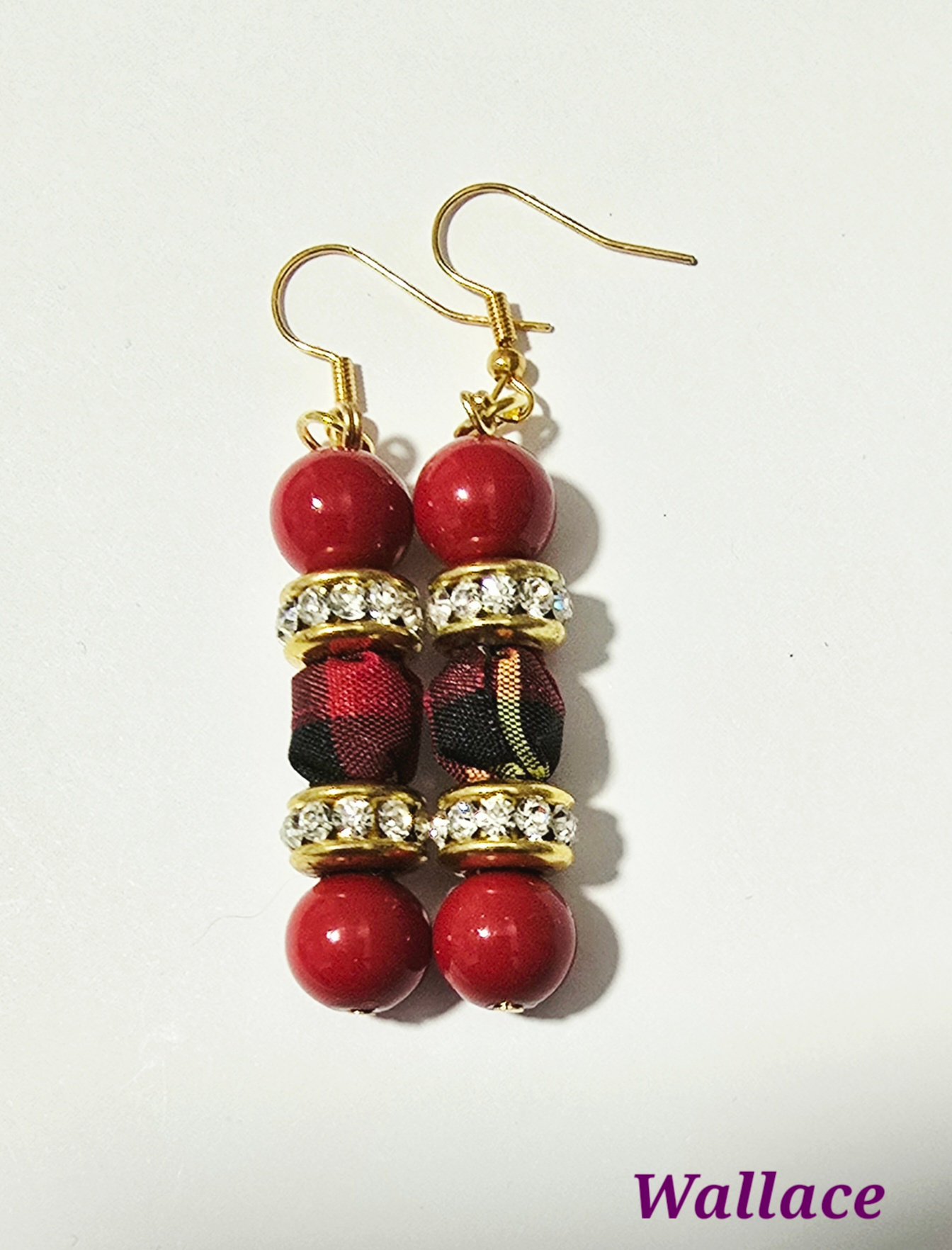 Tartan Drop Earrings