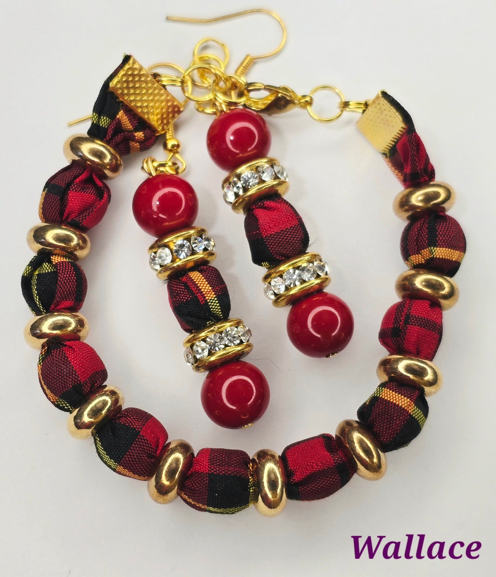 Tartan Drop Earrings