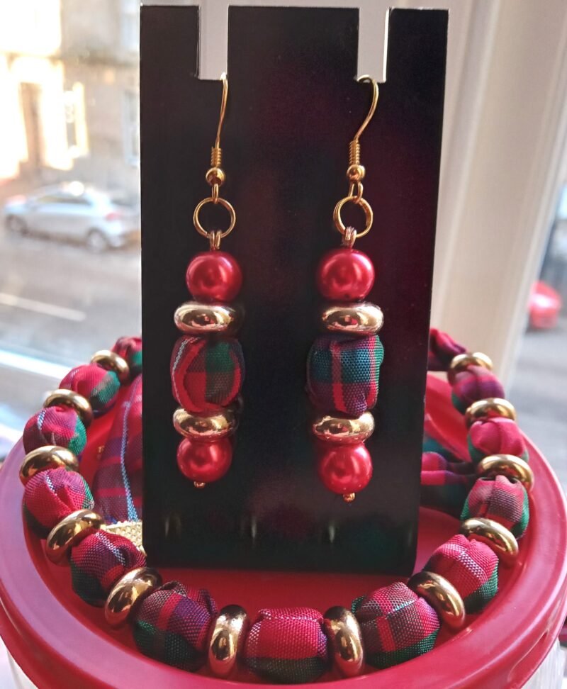 Tartan Drop earrings